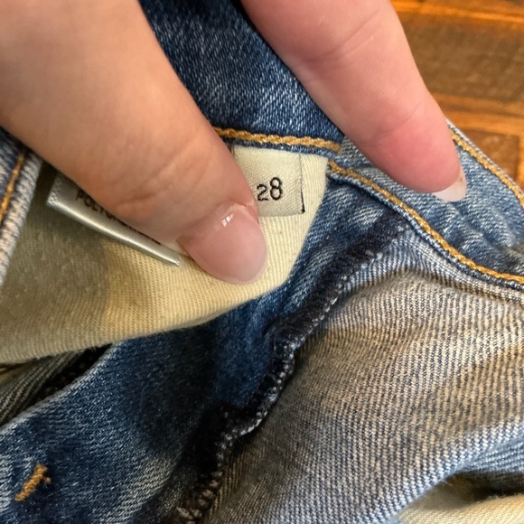 Rag & Bone/JEAN The Dre Slim Boyfriend Jeans Bradford Wash Size 28 Made in USA - Picture 2 of 16